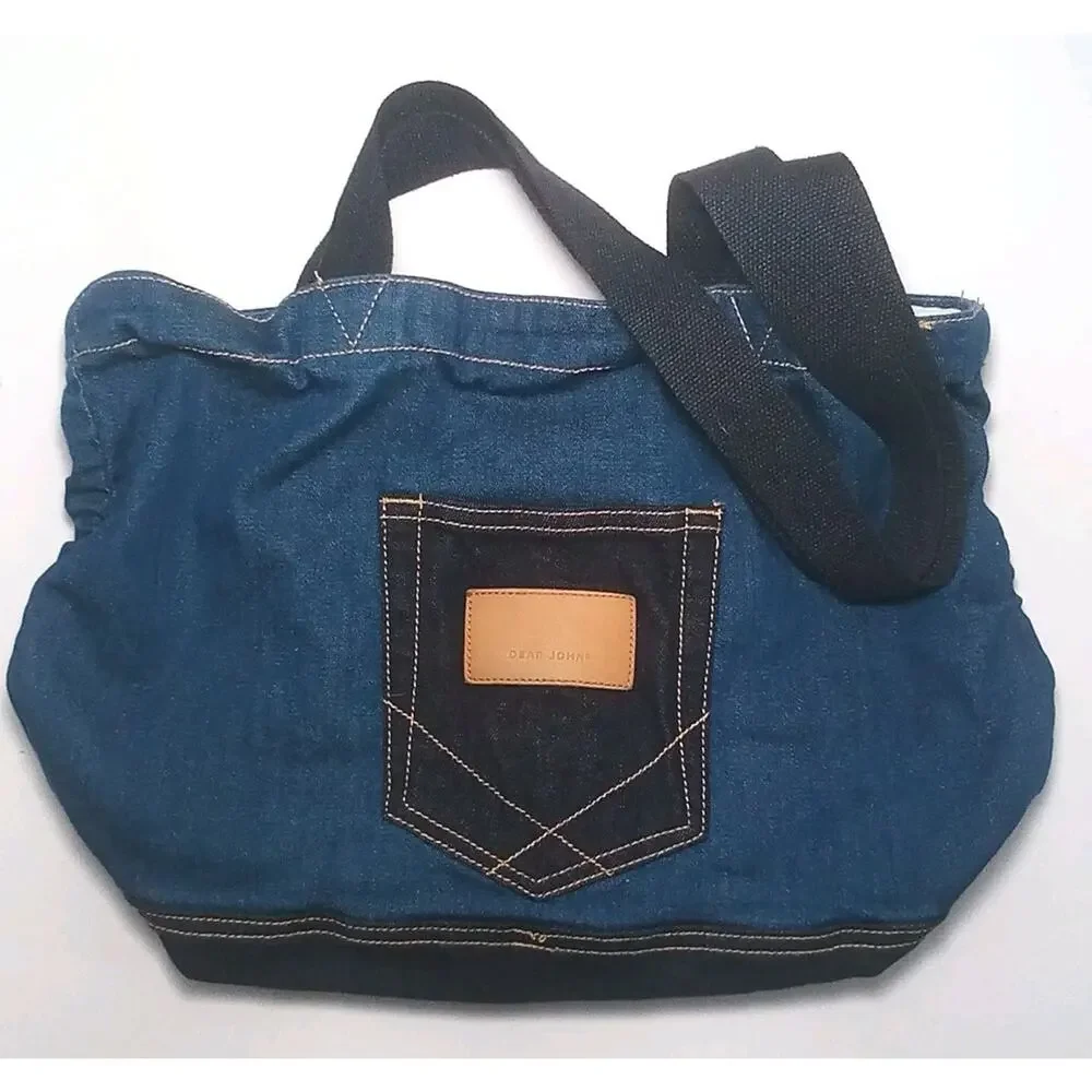 Dear John Denim Tote Bag Light Weight 16x11" - Picture 2 of 3